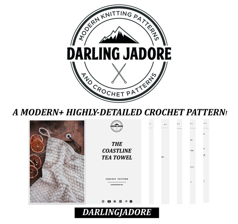 CROCHET PATTERN Beginner Crochet Pattern Tea Towel Crochet Etsy