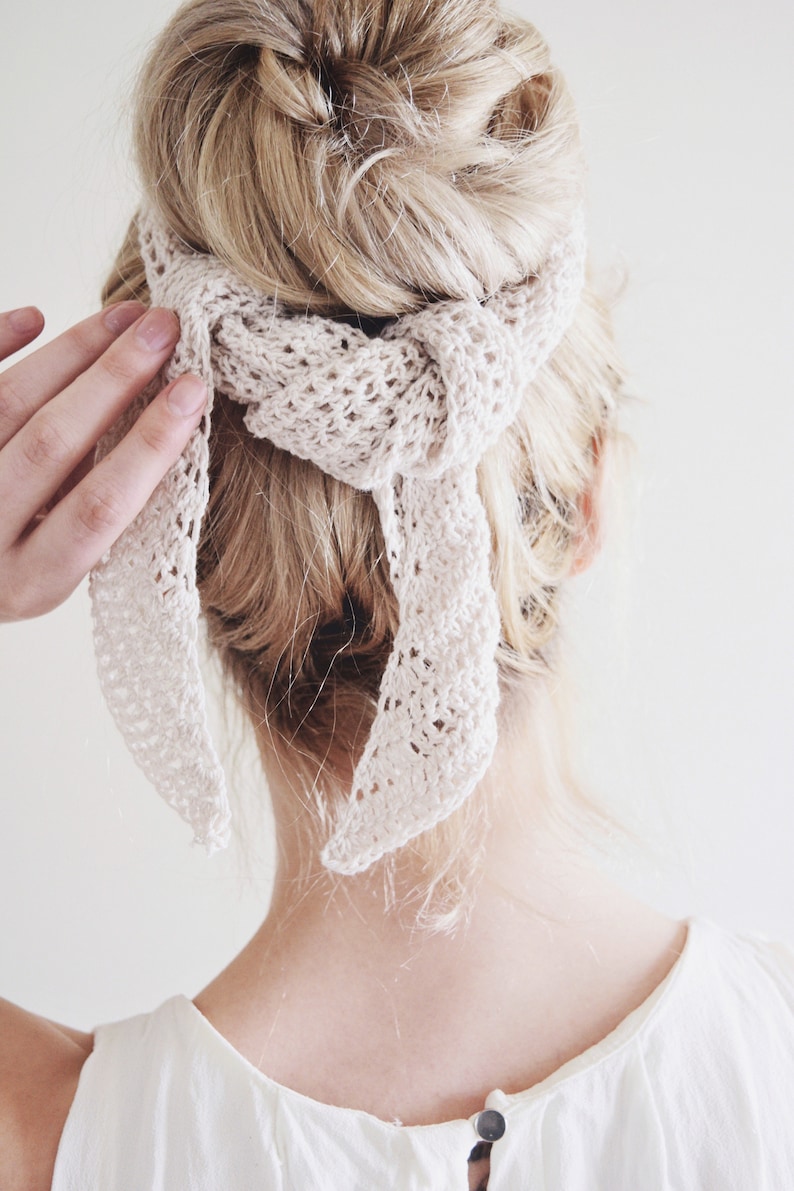 crochet small scarf pattern by darling jadore. little crochet neck scarf. petite neck scarf neck tie crochet pattern. easy crochet scarf pattern. tiny crochet scarf pattern.