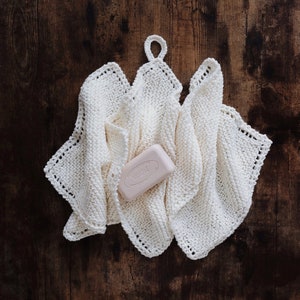 KNITTING PATTERN ⨯ Washcloths Knitting Pattern, Beginner Knitting Pattern, Décor Knit Pattern ⨯ Easy Knitting Pattern, Beginner Knit Pattern