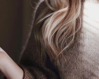 KNITTING PATTERN ⨯ Sweater Knitting Pattern, Pullover Knit Pattern ⨯ Women Jumper Knitting Pattern, Raglan Top-Down Sweater Knit Pattern