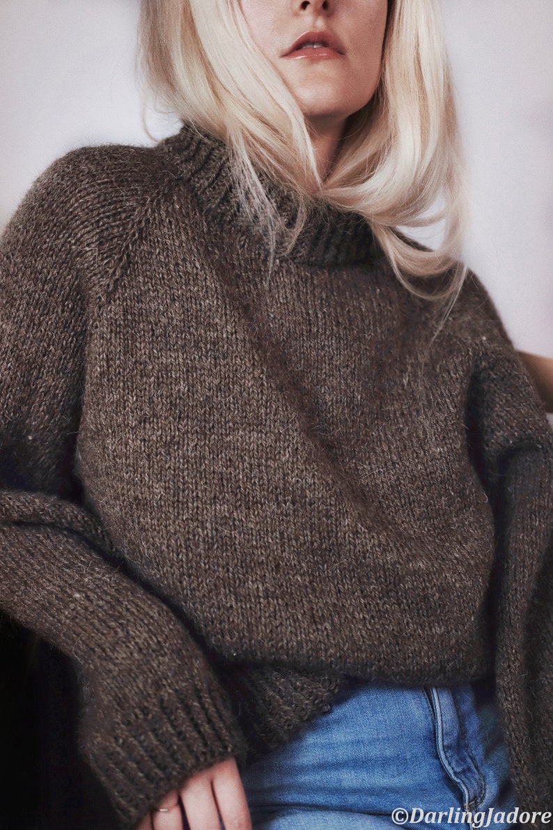 KNITTING PATTERN ⨯ Classic Sweater Knitting Pattern, Chunky Knit Jumper Pattern ⨯ Knit Pullover Knitting Pattern, Sweater Knitting Pattern 