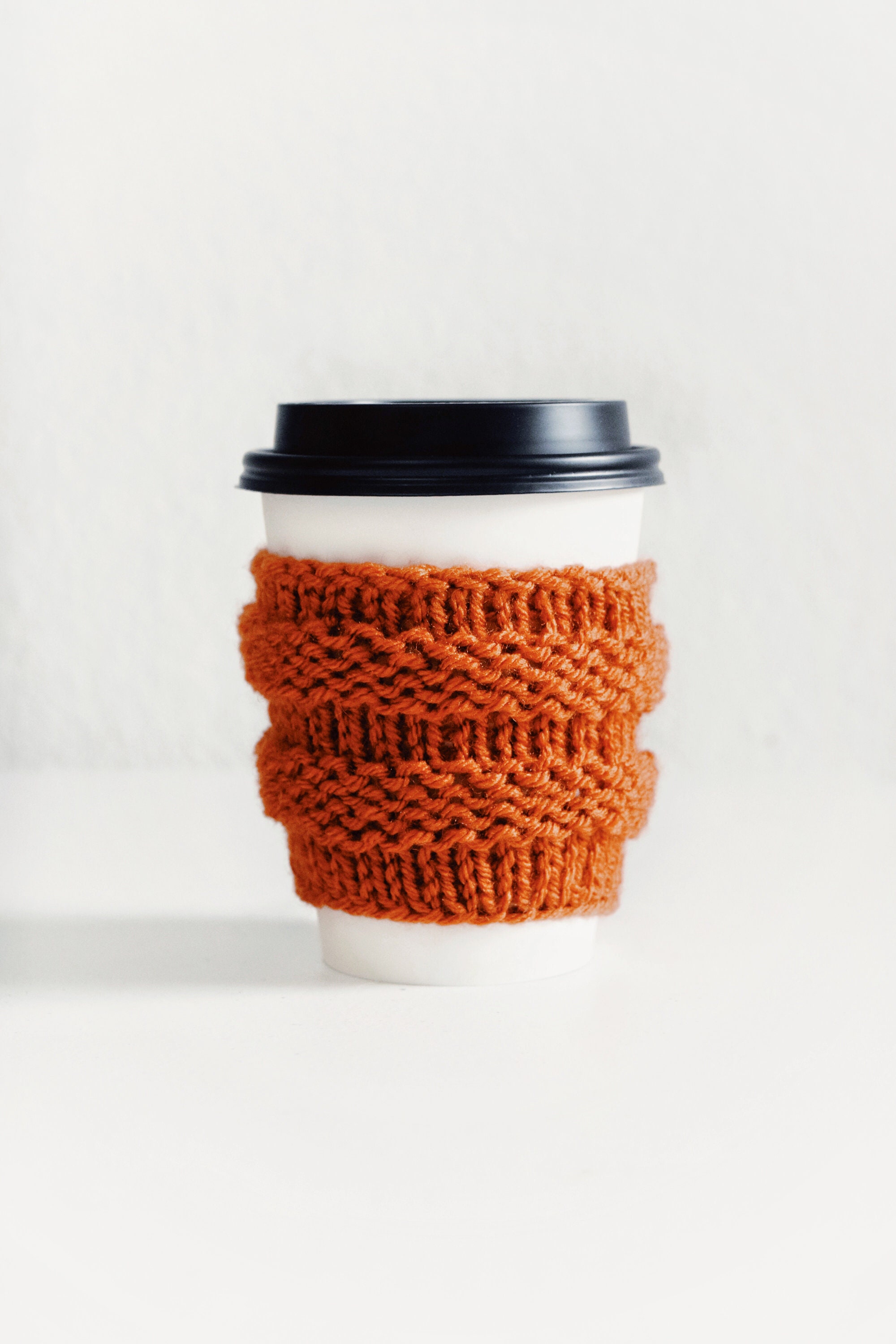 KNITTING PATTERN Coffee Cozy Knitting Pattern Beginner Knit Etsy
