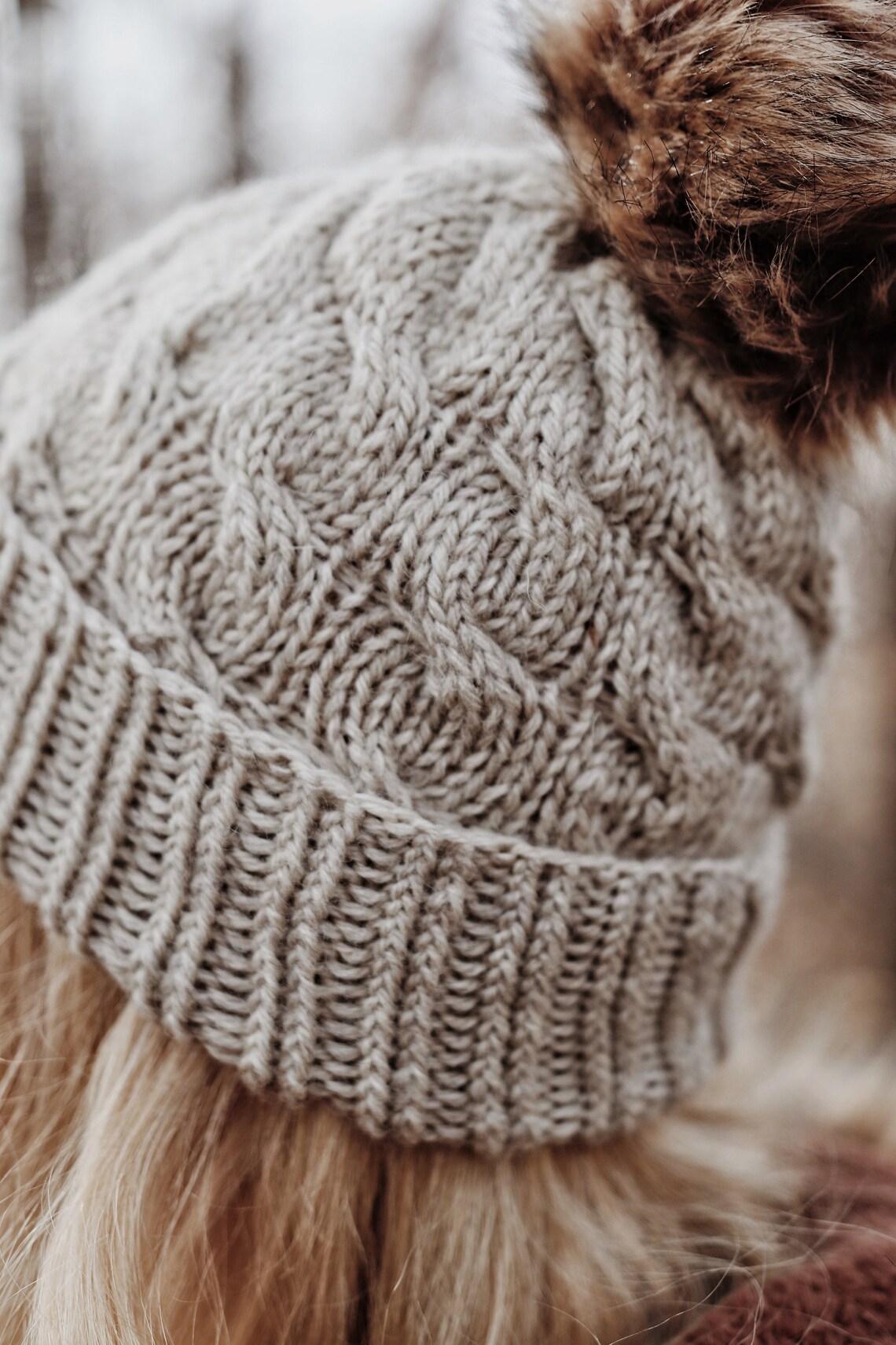 KNITTING PATTERN Cable Beanie Knitting Pattern Cable Hat Etsy