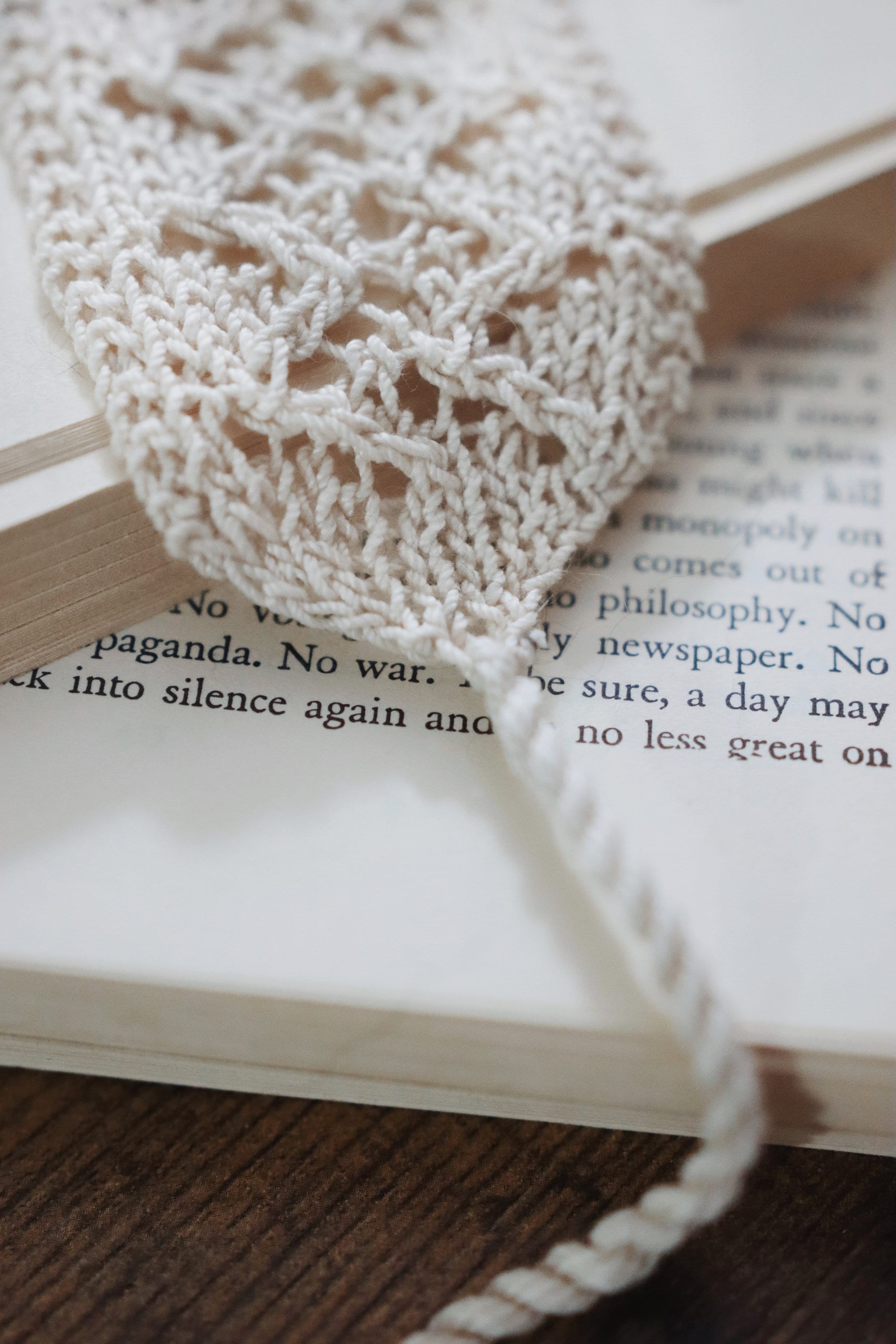 KNITTING PATTERN Bookmark Knitting Pattern Lace Bookmark Etsy