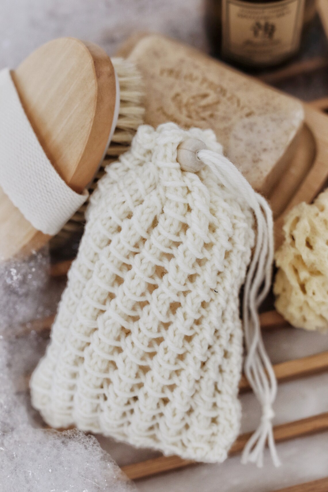 KNITTING PATTERN Soap Saver Bag Knit Pattern Easy Soap Bag Etsy