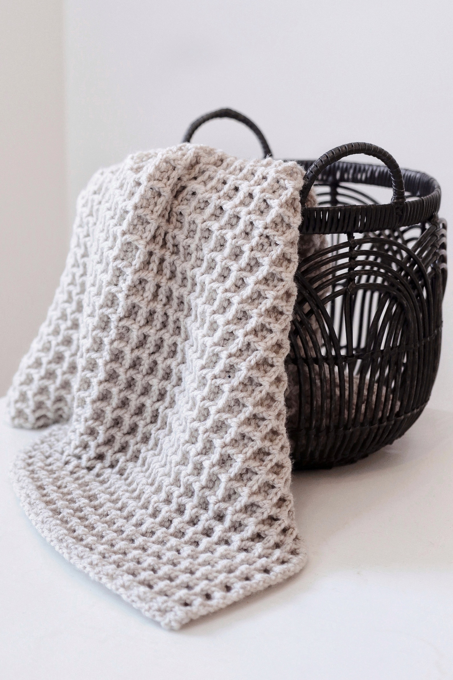 CROCHET PATTERN Waffle Blanket Crochet Pattern Easy Crochet Etsy