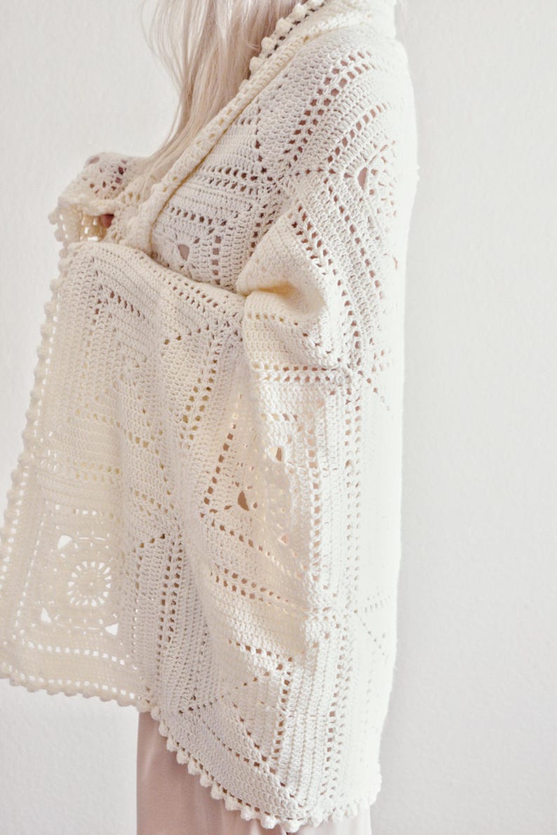 granny square blanket crochet pattern. crochet modern throw blanket. hygge decor modern crochet throw afghan decor blanket. granny square lace crochet throw baby blanket.