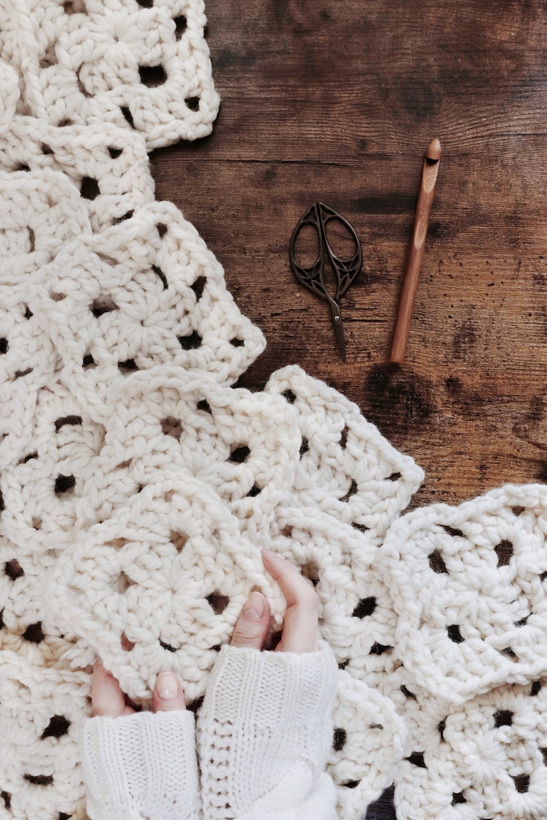 CROCHET PATTERN Chunky Blanket Crochet Pattern Easy Crochet Etsy