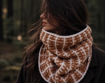 Cowl Knitting Pattern, Circle Scarf Easy Knit Pattern,Cowl Knitting Pattern, Seamless Neck Warmer, Knit in the Round, Worsted Weight