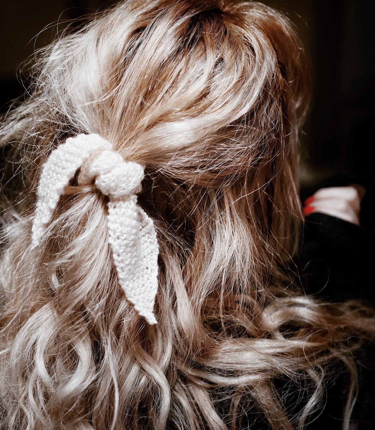 KNITTING PATTERN Hair Tie Knit Pattern Tapered Hair Tie Etsy
