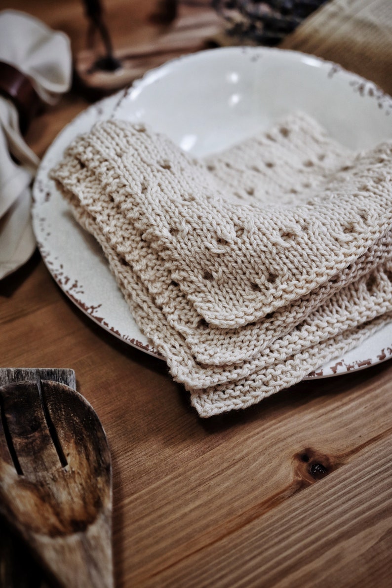 KNITTING PATTERN Kitchen Decor Knit Pattern, Easy Knitting Pattern, Kitchen Towel Knit Pattern Knitting Pattern, Beginner Knit Pattern image 2