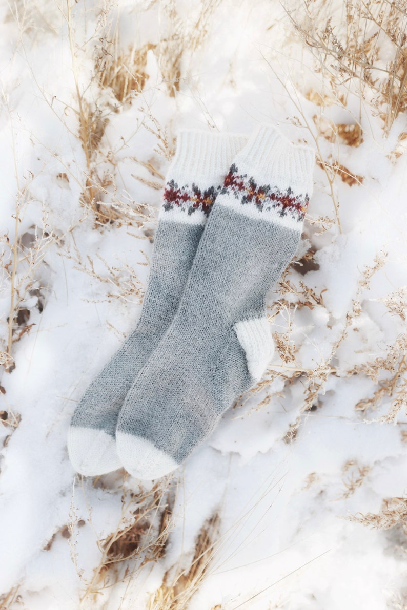 KNITTING PATTERN Fair Isle Socks Knitting Pattern Winter Etsy