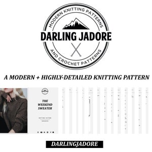 KNITTING PATTERN  Classic Sweater Knitting Pattern Chunky image 9