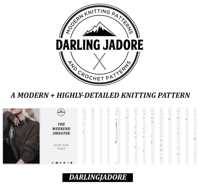 KNITTING PATTERN Classic Sweater Knitting Pattern, Chunky Knit Jumper Pattern Knit Pullover Knitting Pattern, Sweater Knitting Pattern image 9