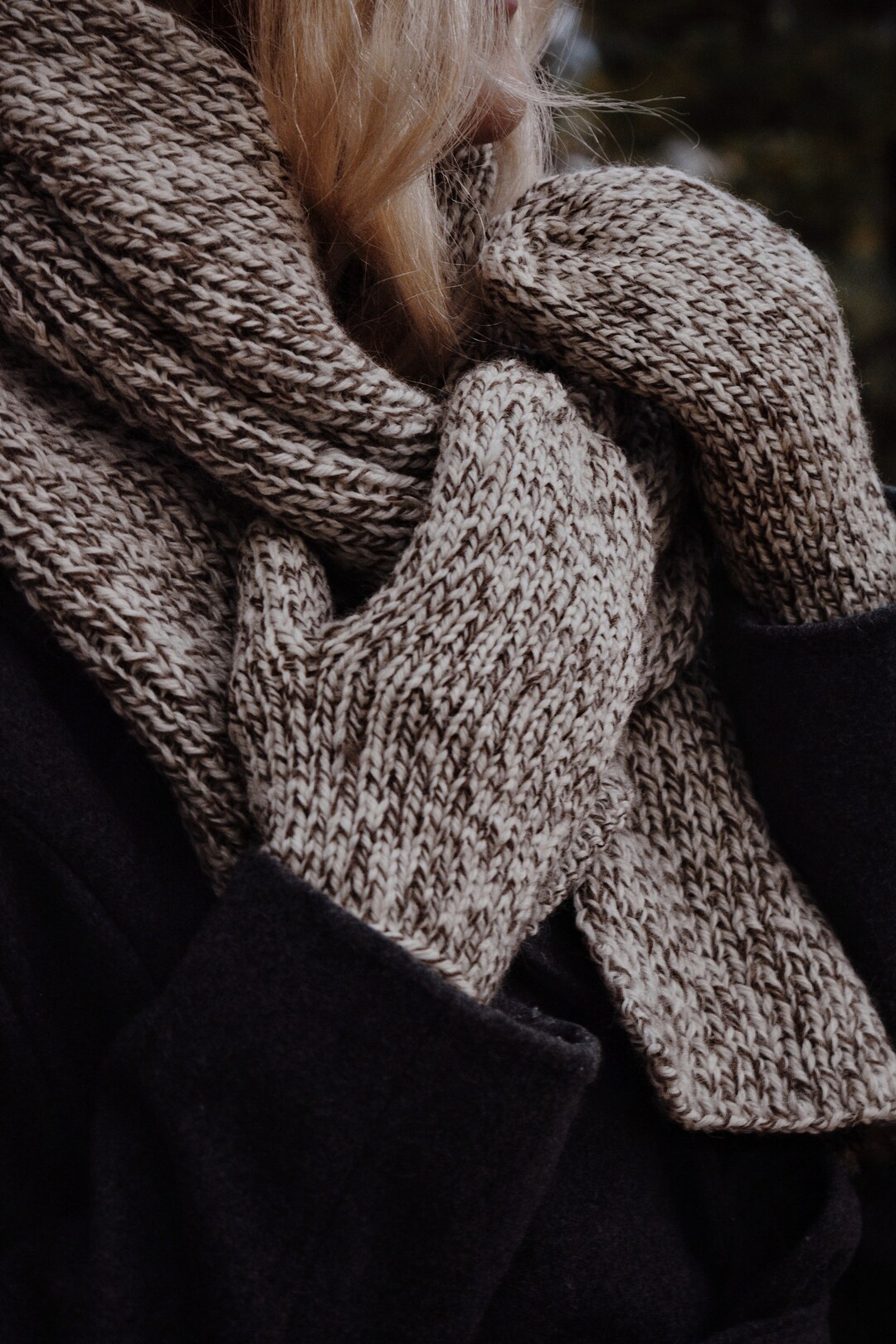 KNITTING PATTERN ⨯ Beginner Knit Mittens Knitting Pattern Easy Knittig