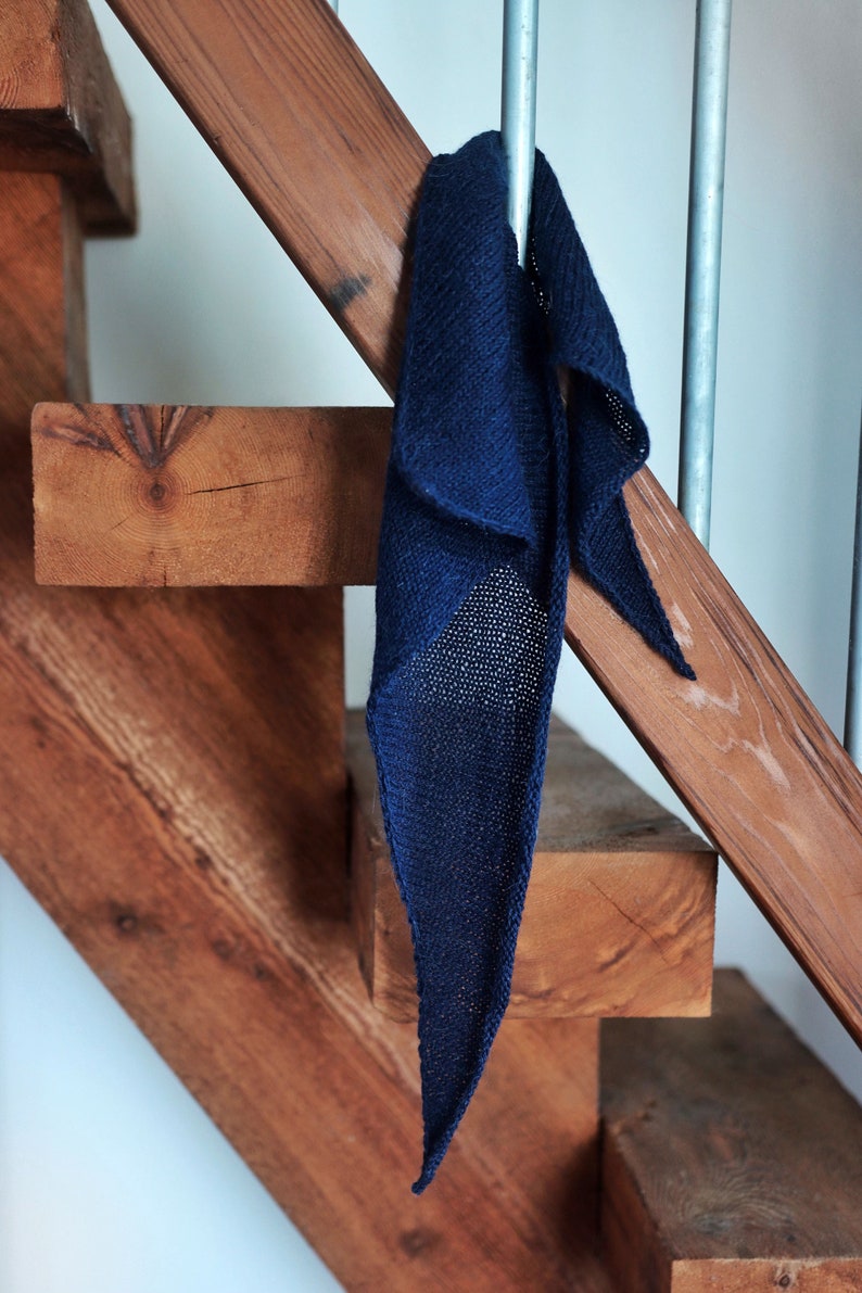 KNITTING PATTERN Small Triangle Scarf Knitting Pattern Knit Etsy