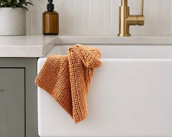 Modern Kitchen Towel Pattern, Sustainable Kitchen Dish Towel, Eco-Friendly Cotton Kitchen Decor