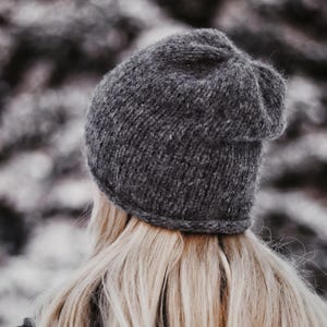 Classic Beanie Knitting Pattern, Easy Slouchy Knit Hat Pattern, Beginner Beanie Knitting Pattern, Women Fall Toque Knit Pattern, Videos