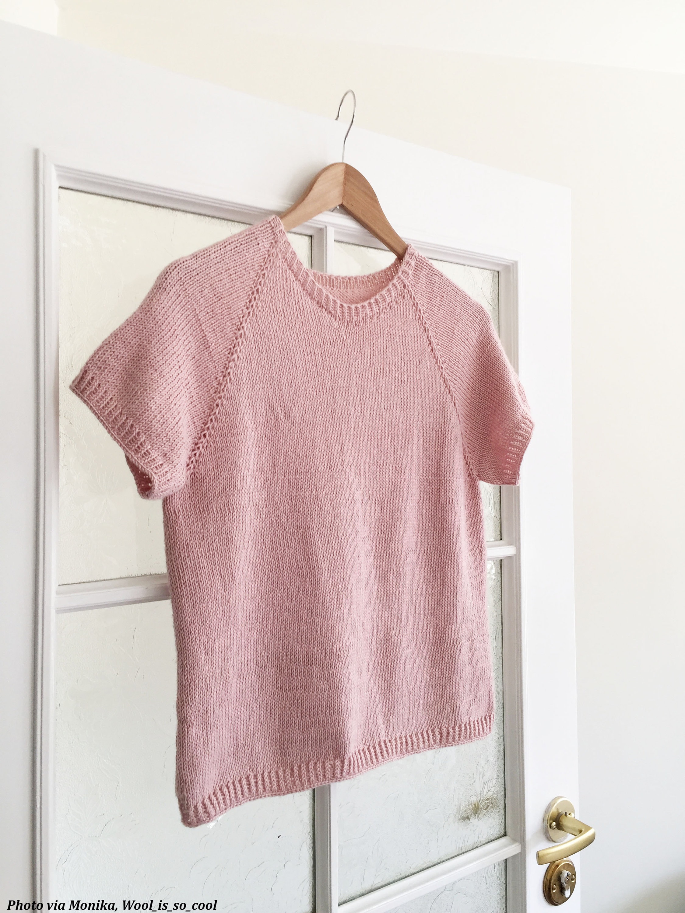 KNITTING PATTERN Tee Shirt Knitting Pattern Easy Sweater Etsy Canada