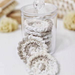 Crochet Makeup Removers, Reusable Cotton Rounds Pattern, Eco-Friendly Makeup Remover Pads, with Video Tutorials