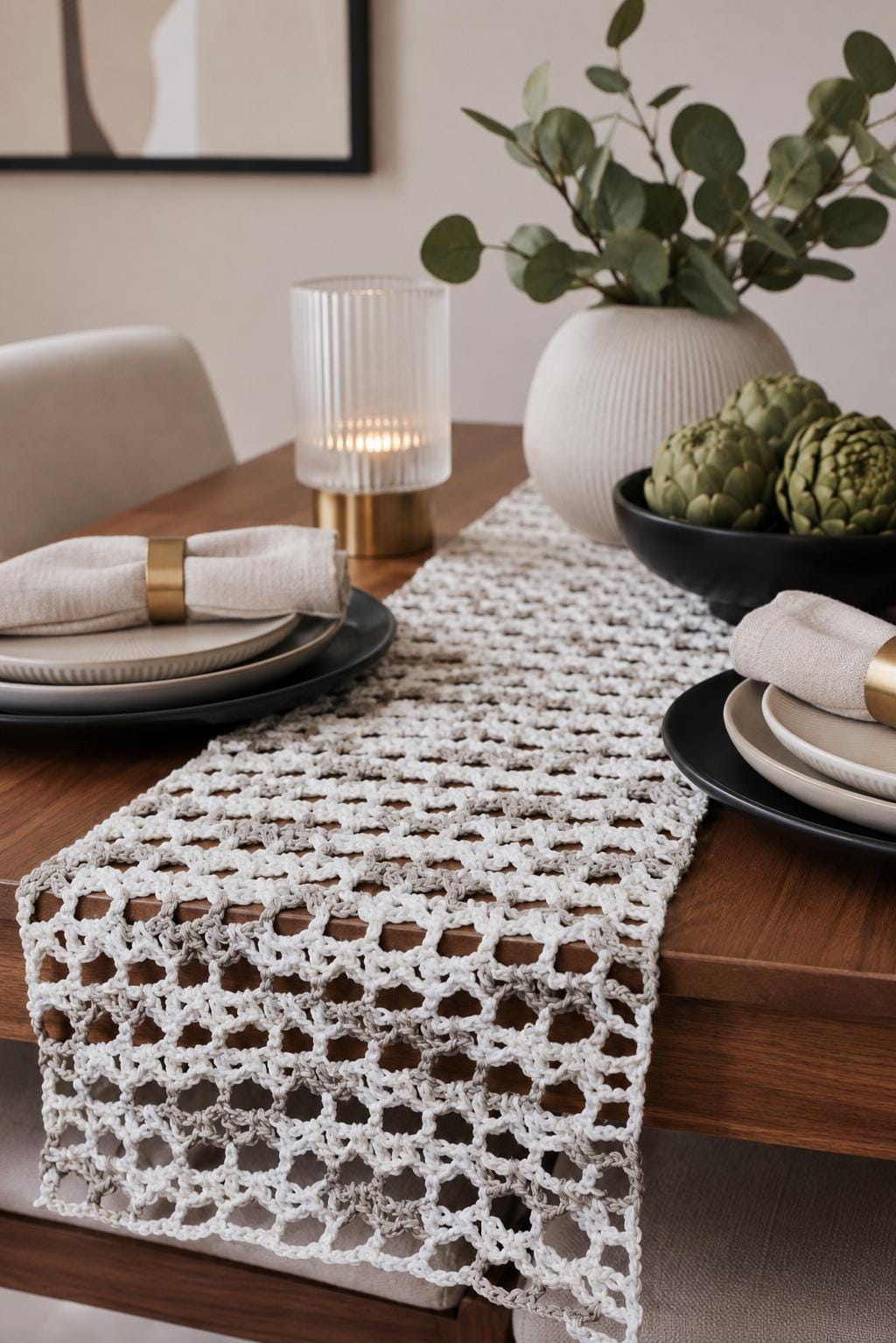 38 Table Runner Crochet Patterns to Refresh Your Home with Handmade Texture 26 Crochet Table Runner