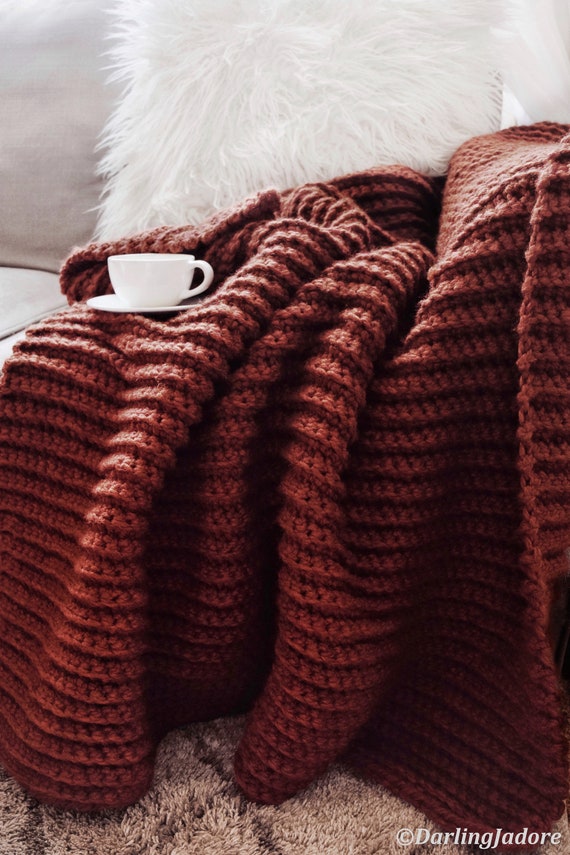 Yarn Crocheting Blankets, Thick Yarn Blankets, Wool Yarn Blanket