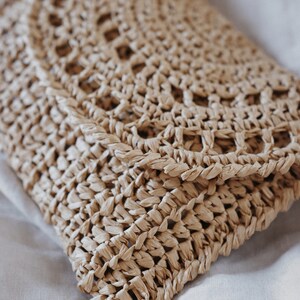 Raffia clutch crochet pattern, straw bag crochet pattern. crochet straw purse pattern. crochet raffia purse tote pattern. easy crochet purse. crochet tote handbag. straw summer bag crochet pattern. beginner crochet bag pattern.  Sunrise Clutch Crochet Pattern, Raffia Clutch Bag Crochet Pattern, Straw Summer Bag Crochet Pattern, Bag Crochet Pattern, Raffia Clutch Crochet Pattern, Summer Bag Crochet Pattern, Easy Crochet Patterns, Beginner Crochet Pattern, Tote Crochet Pattern