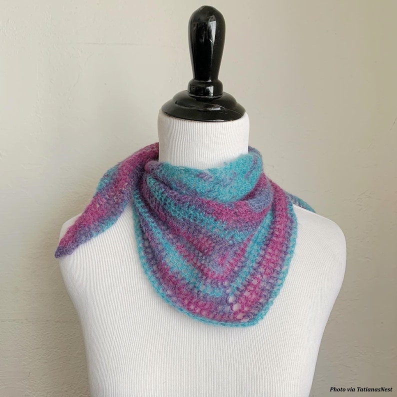 CROCHET PATTERN ⨯ Bandana Crochet Pattern, Neckerchief Pattern ⨯ Easy ...