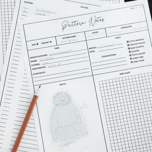knitting pattern draft and crochet pattern drafting notes instant download pdf. easy knitting pattern help