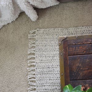 CROCHET PATTERN Rug Crochet Pattern, Easy Crochet Pattern Beginner Crochet Pattern Boho Rug Easy Crochet Pattern, Tassels Rug Crochet image 2