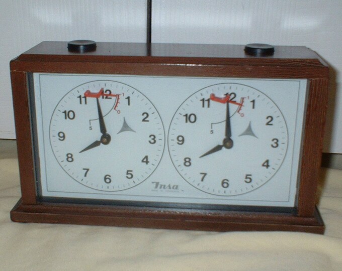 Vintage Insa Chess Clock Mechanical Wind up Quietest Etsy