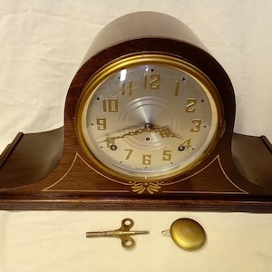 Restored Antique Seth Thomas Plymouth Mantel Tambour Wood Clock, 8