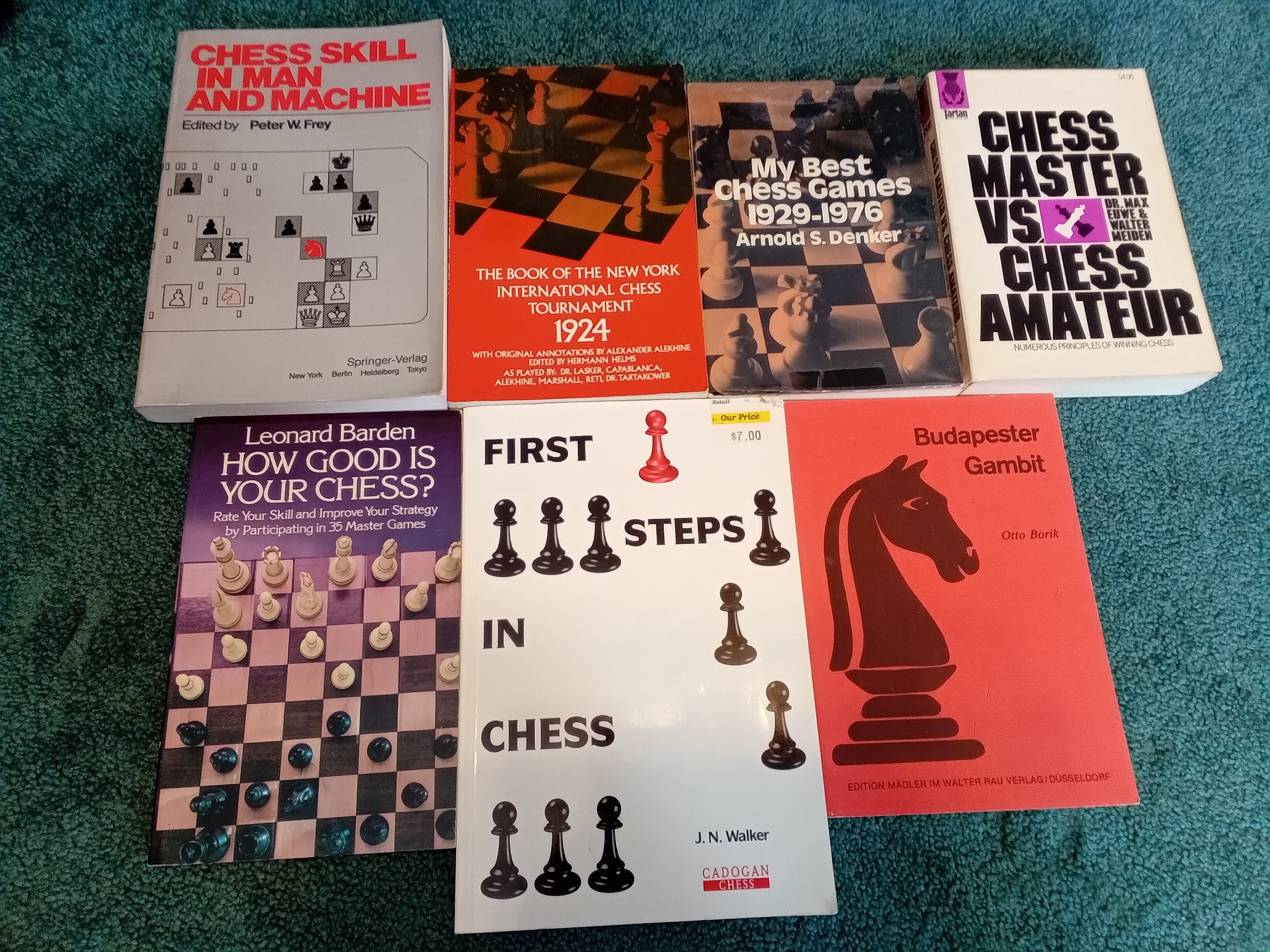Chess Books Lot of 7. Learning Teaching Games Skill. by 