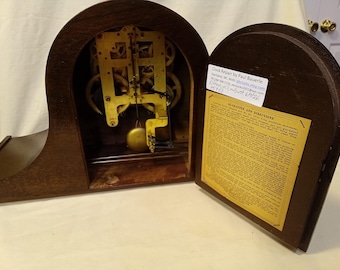 Restored Antique Seth Thomas Plymouth Mantel Tambour Wood Clock, 8
