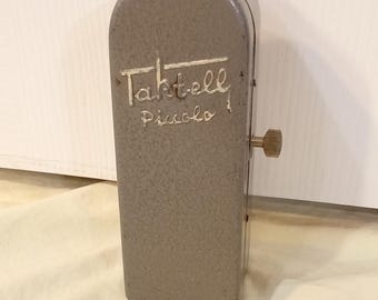 Restored Wittner Maelzel Piccolo Metronome: Gray Metal Case, Made in Germany