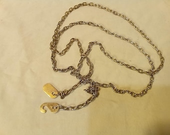 Vintage Howard Miller, Hermle or Urgos Grandfather STEEL Clock Chain 55", 47 links per foot - ONE (1) Chain - Reclaimed, as-is parts only