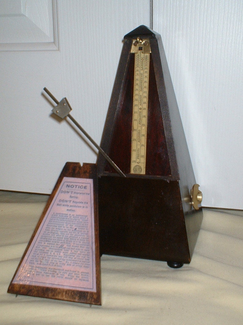 Antique Metronome de Maelzel by Seth Thomas Clocks in Dark Etsy