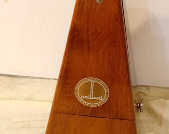 Vintage Franz Electric Metronome Mid Century Black 4 3/4 
