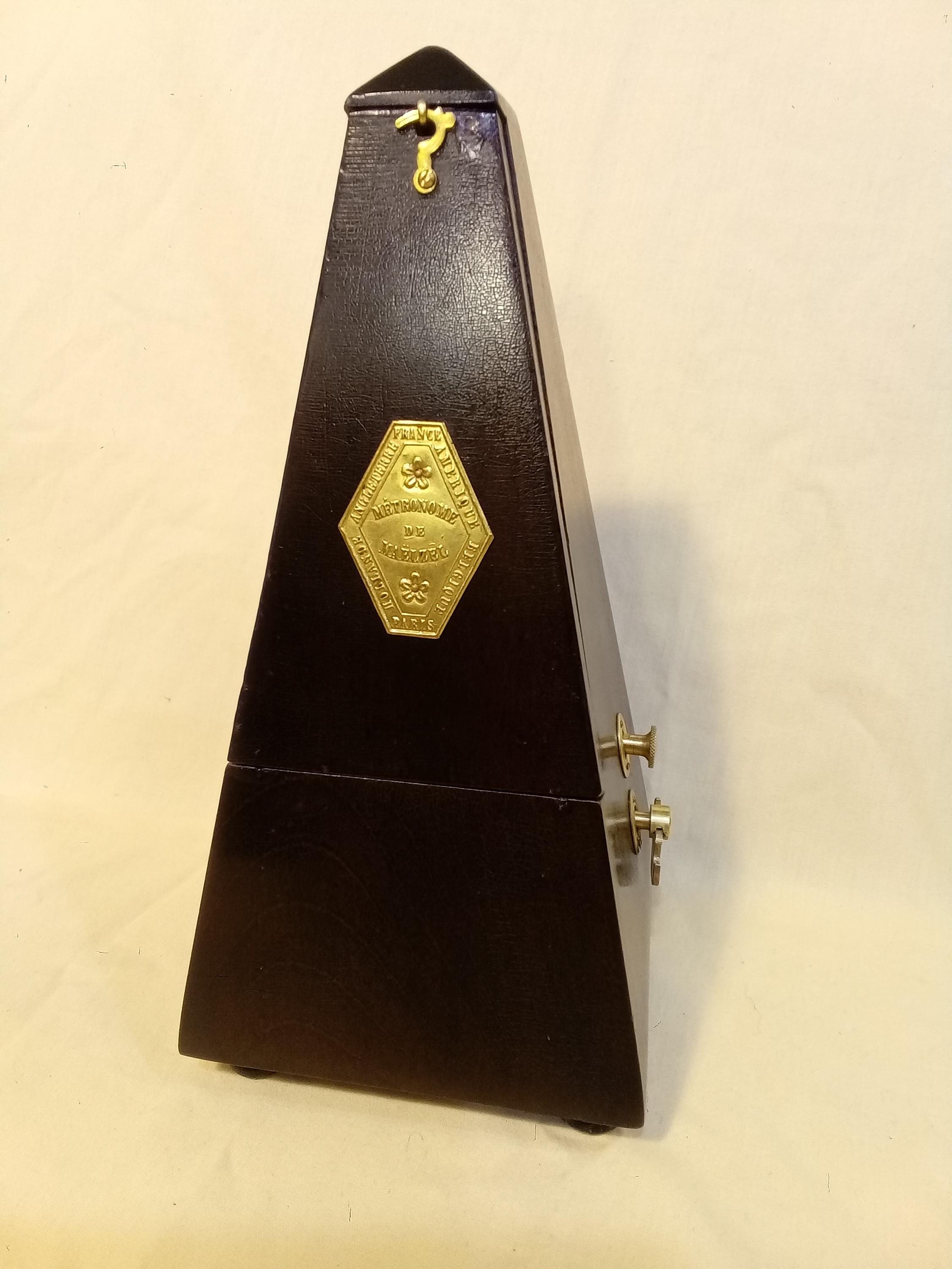 Fully Restored Antique Wood Bell Metronome De Maelzel by Seth