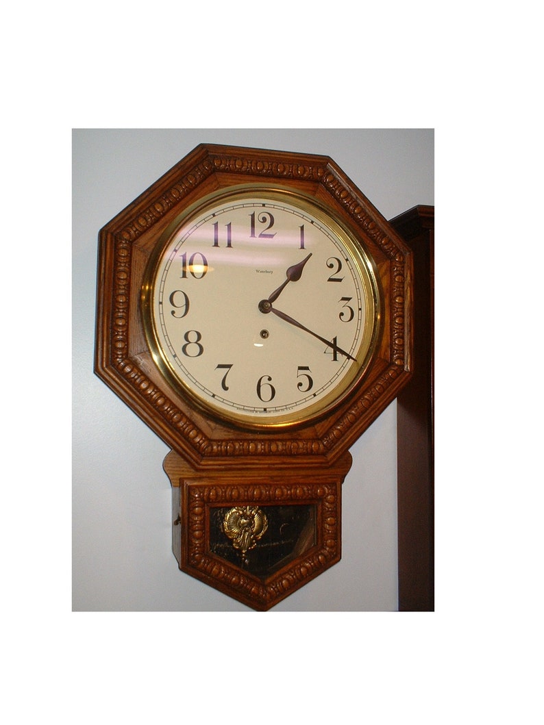 Rare Antique Waterbury 12 Inch Arion Schoolhouse Wall Etsy
