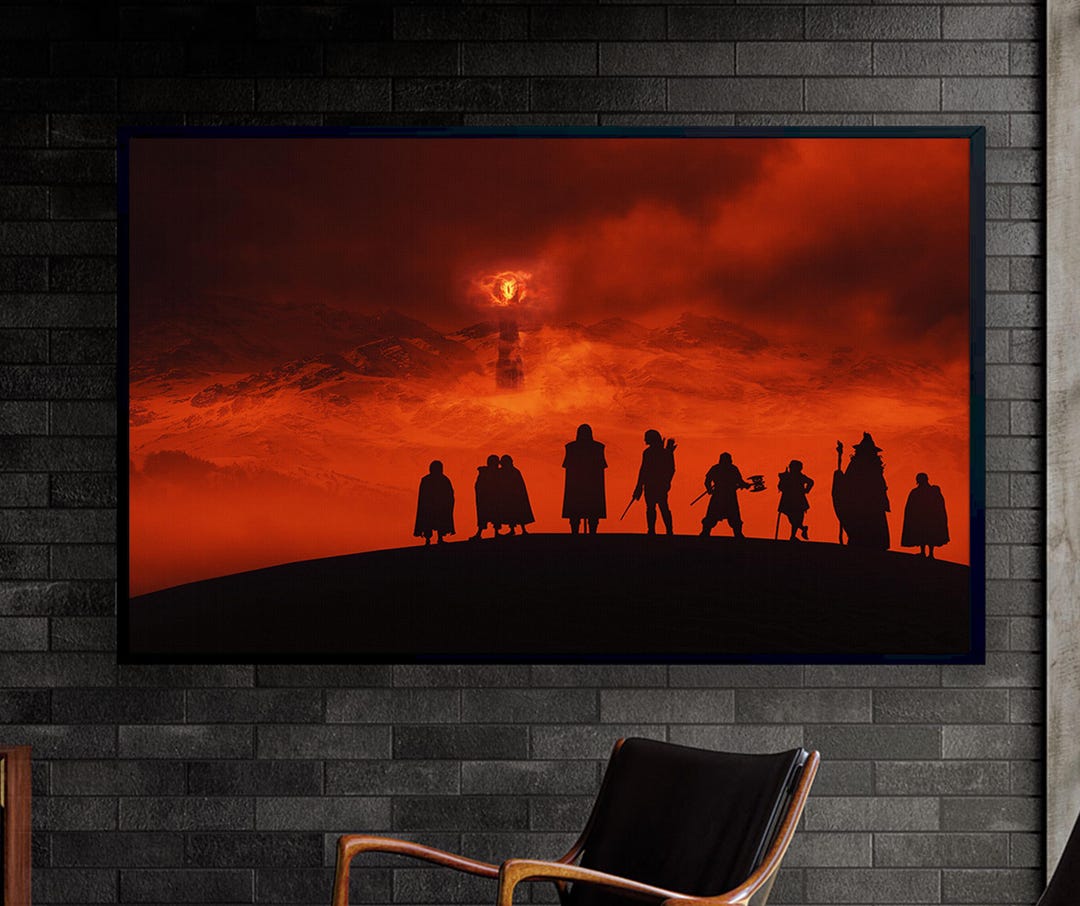 Lord of the Rings Mordor the Mount Doom Canvas, LOTR Art, LOTR Print ...