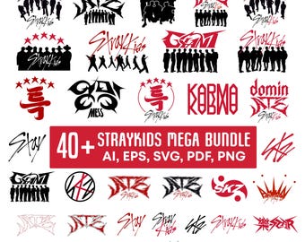 Stray Kids SKZOO SVG PNG-paket | K-Pop-klippfiler (digital nedladdning)