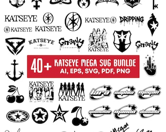 KATSEYE K-Pop SVG Bundle | Girl Group Logo & Fan Art (Digital Download)
