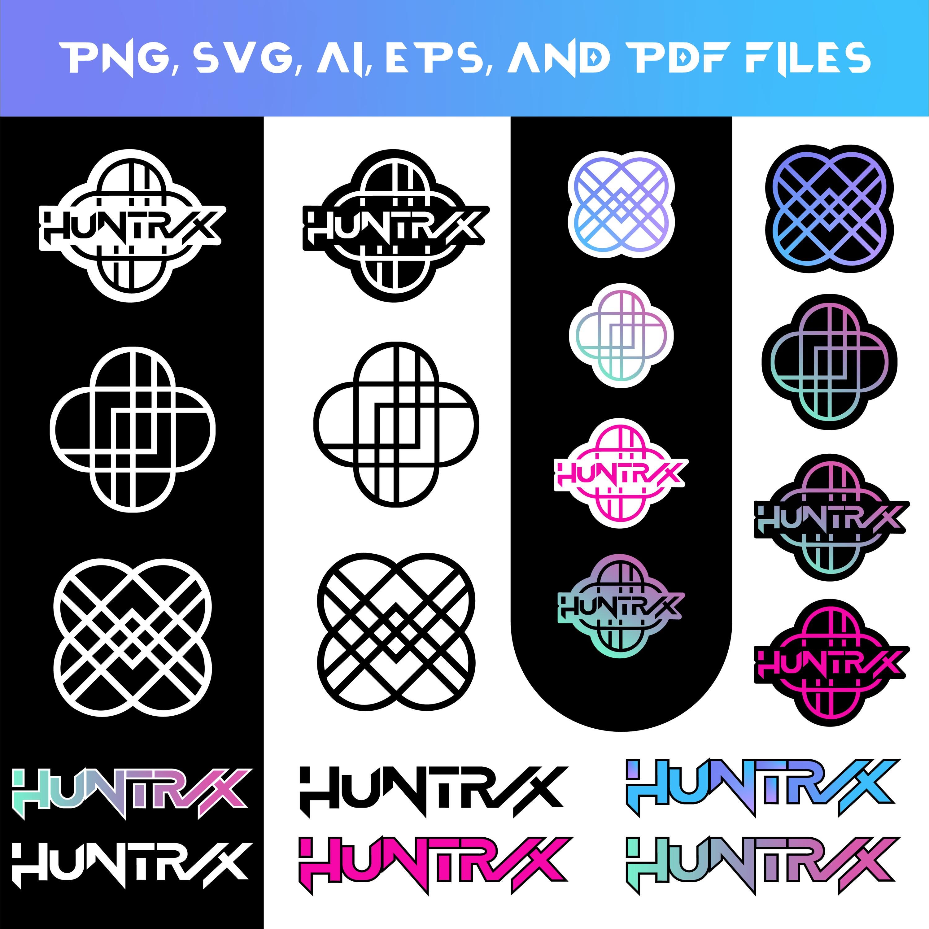 K-pop Huntrix Logo SVG Bundle | Cosplay & Cricut Designs (digital ...