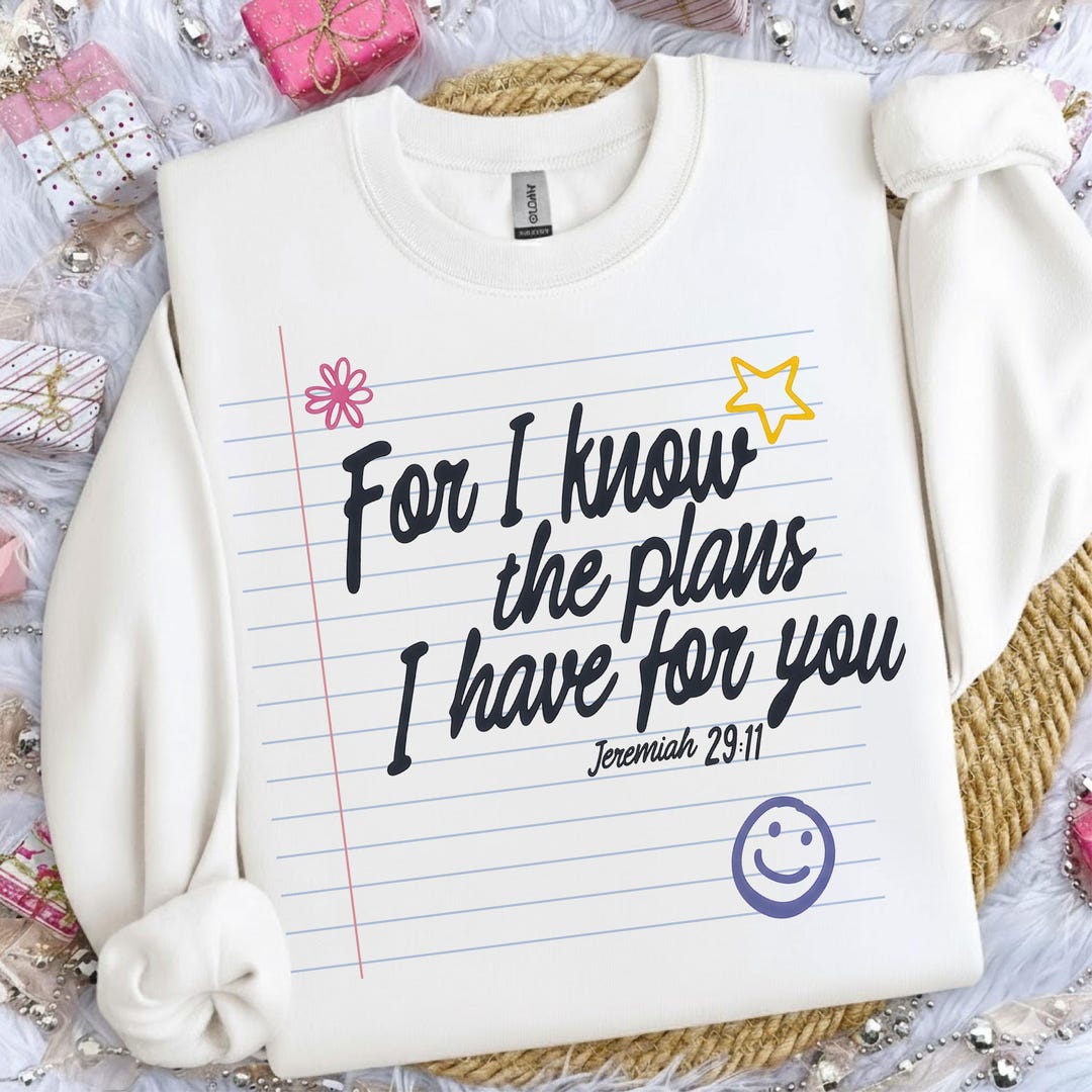 Jeremiah 29:11 PNG | Retro Christian Shirt Design (Digital Download)