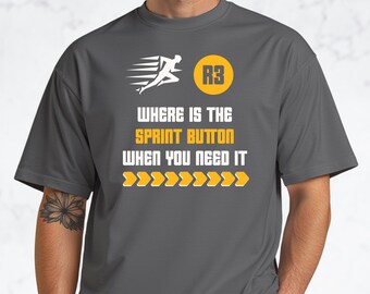 必要な時にスプリントボタンはどこにある？ スポーツゲーミングTシャツ