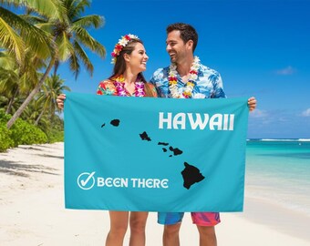 Hawaii Been There Flag | Travel Souvenir Flag | World Travel Banner | Travel Milestone Flag  |  Travel Gift | Adventurer Banner