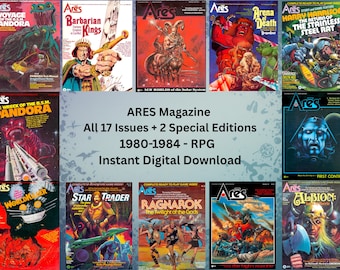 Ares Magazine Collection (All 19 Issues, 1980–1984) | Vintage RPG Digital Download | Sci‑Fi & Fantasy Archive PDFs  Magazines
