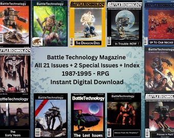Battle Technology Magazine Collection (All 21 Issues + 2 Specials, 1987–1995) | Sci‑Fi & Fantasy Archive Anime BattleTech PDFs | Robotech