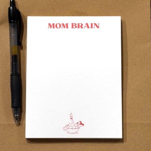 Mom Brain Notepad | Funny List Pad, 4x7